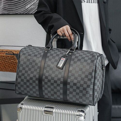Travel bag chessboard large capacity travel bag storage bag suitcase waterproof crossbody hand-held portable