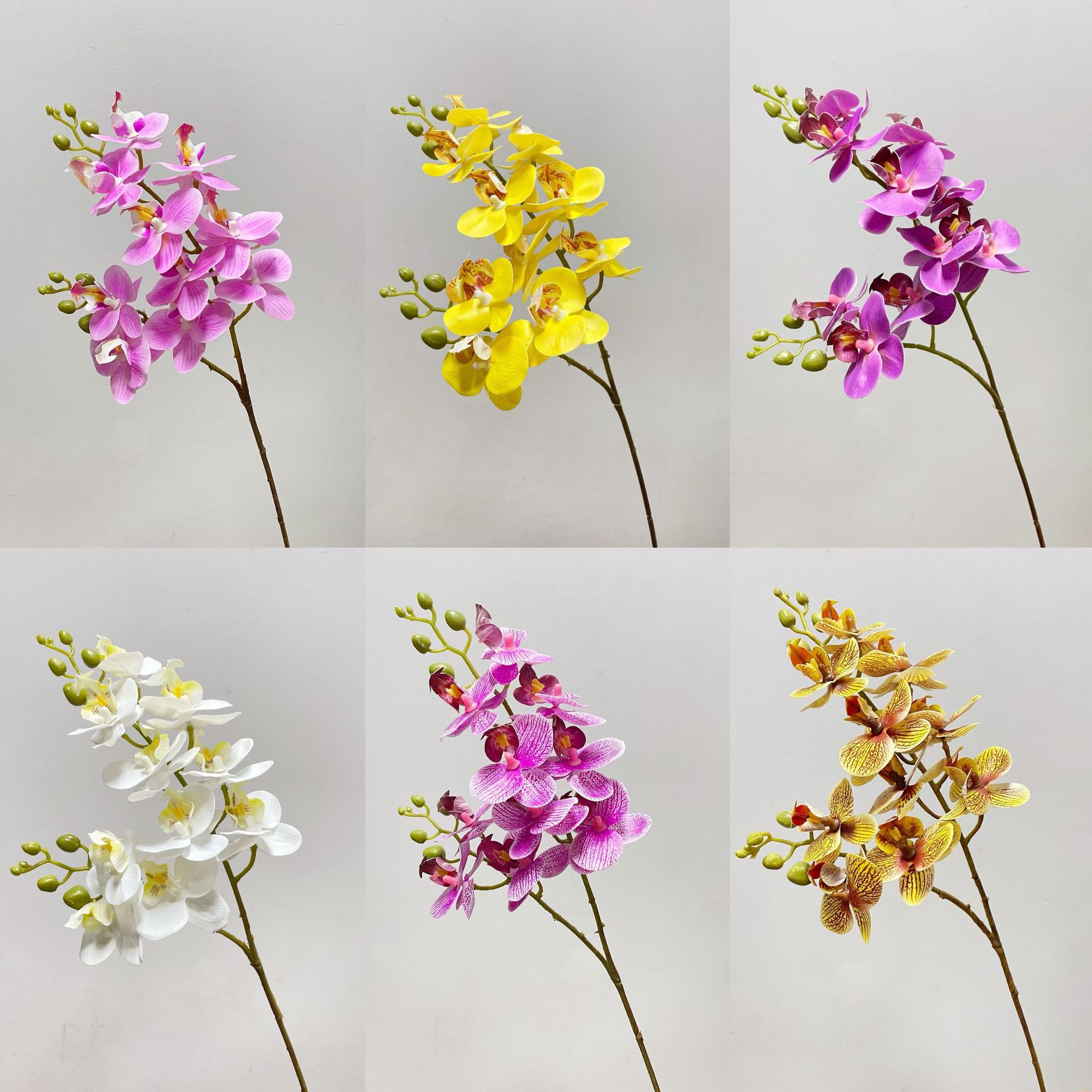 2 포크 미니 phalaenopsis 3D 인쇄 시뮬레이션 꽃 단일 말린 꽃 웨딩 홈 원피스 사진 소품 국경 상품