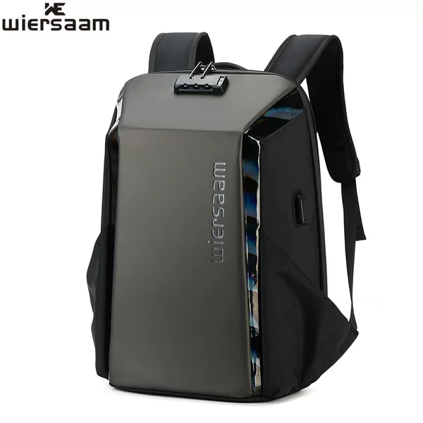 Business Backpack Men's Waterproof Backpack Large Capacity Business Trip Multifunctional Password Anti-Theft Computer Bag Breathable Back Pad