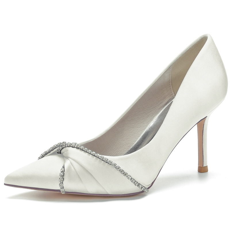 2025 Women's Stiletto Pointed Toe Shallow Mouth Diamond Chain Wedding Shoes Bridal Shoes Bridesmaid Shoes Banquet Shoes 1962-6 2025 Women's Stiletto Pointed Toe Shallow Mouth Diamond Chain Wedding Shoes Bridal Shoes Bridesmaid Shoes Banquet Shoes 1962-6