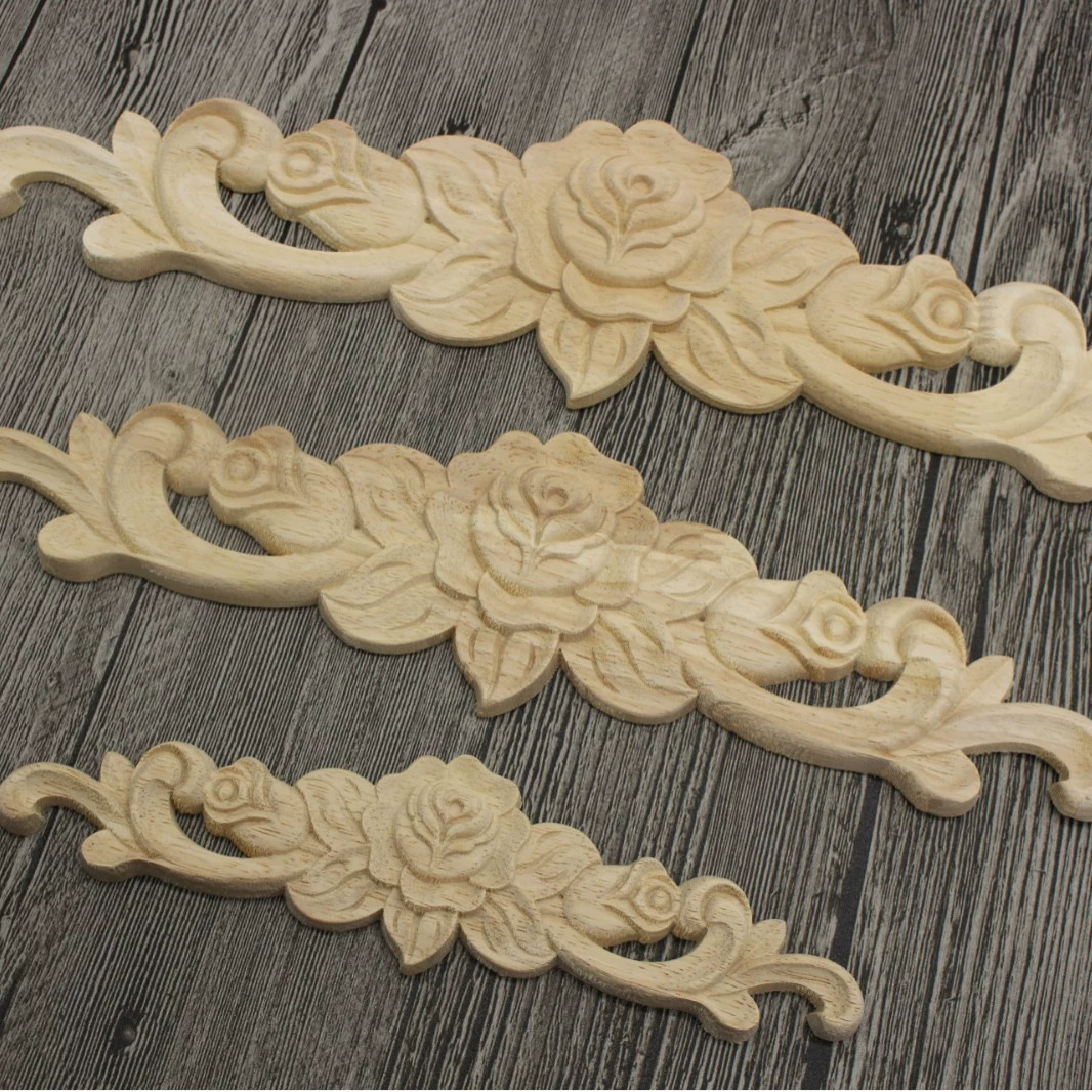 Китайская кровать стол пейзаж цветок Деревянная Дверь наклейка мебель дверь шкафа твердая деревянная наклейка фоторамка резная дверная головка