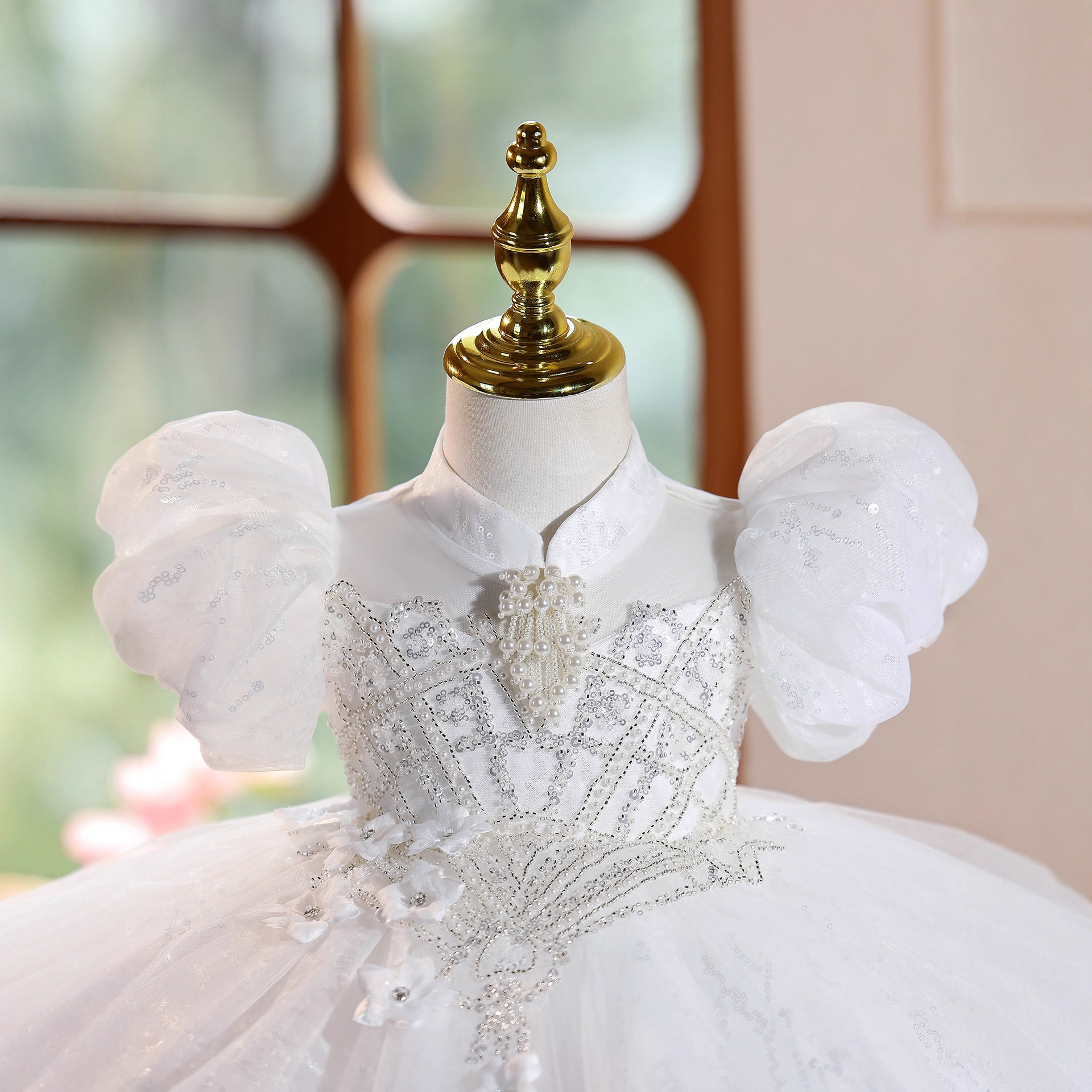 Prinzessin Hochzeitskleid Für Mädchen Blumenmädchen Kleid_voghion.com