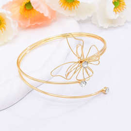 百搭手镯女男蝴蝶设计感几何镂空汉服手饰敦煌旅游异域风写真配饰