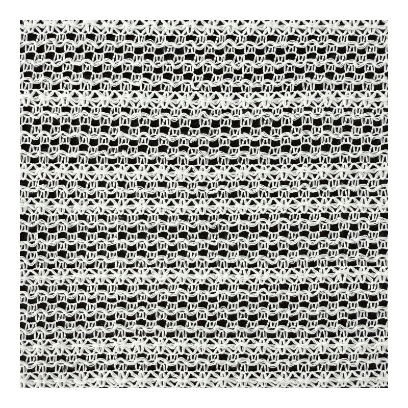 Tejido de encaje hueco de poliestireno algodón blusa protector solar tela de encaje bordada tela de ropa de mujer