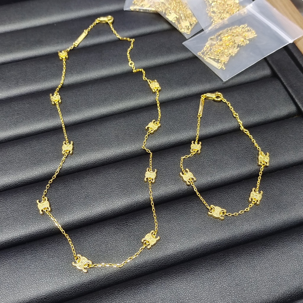 Small design necklace, retro bracelet, European style, light luxury style, high-quality style