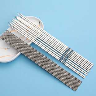 Wholesale Barbecue Shop Special Steel Skewers, Iron Skewers, Round Needles, Round Barbecue Needles, Lamb Skewers, Stainless Steel Round Skewers