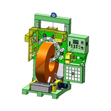 现货供应钢丝缠绕打包机 立式钢卷包装机 线材缠绕包装机 全国包