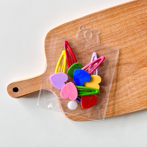 Korean style new water drop hair clip set cute love star BB clip girls side clip bangs clip accessories wholesale