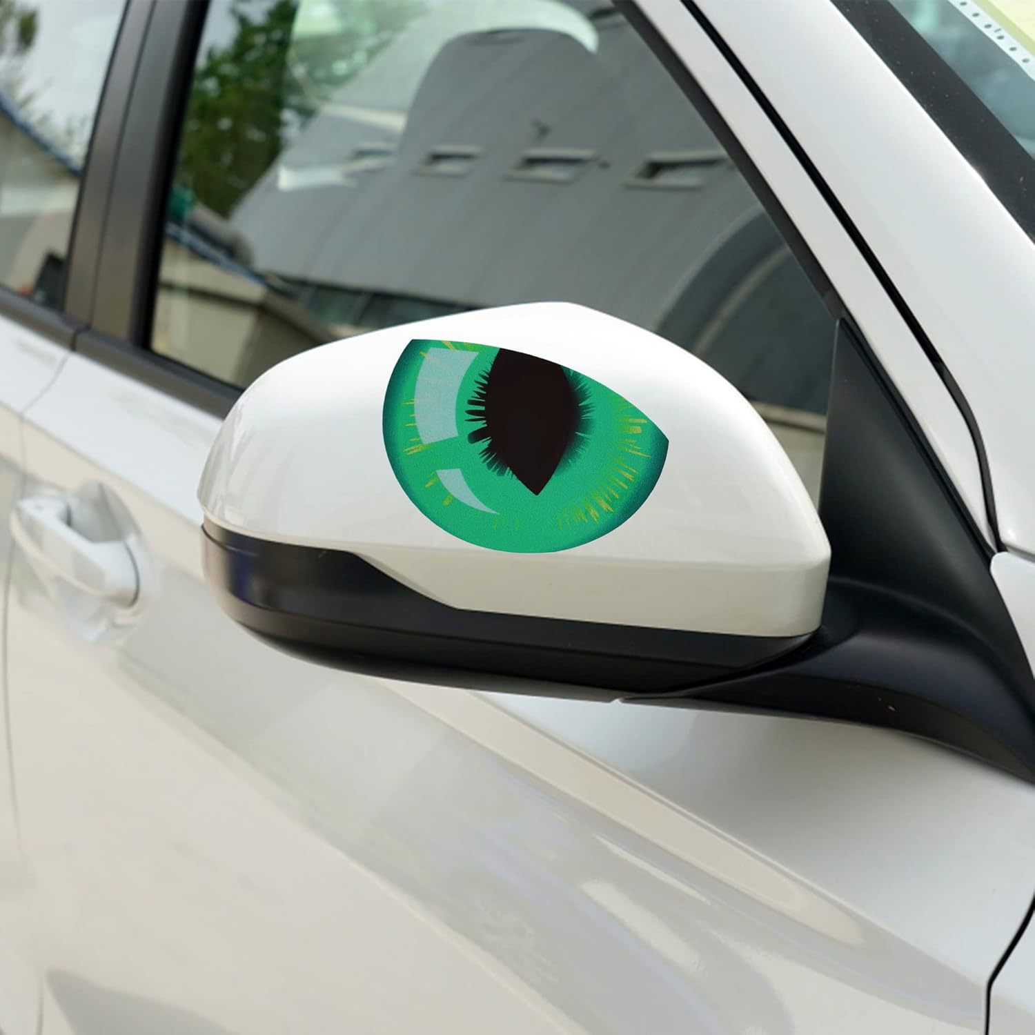 Amazon 3D estereoscopio auto espejo retrovisor pegatinas divertidas pegatinas de ojos decorativas resistentes al agua reflectantes