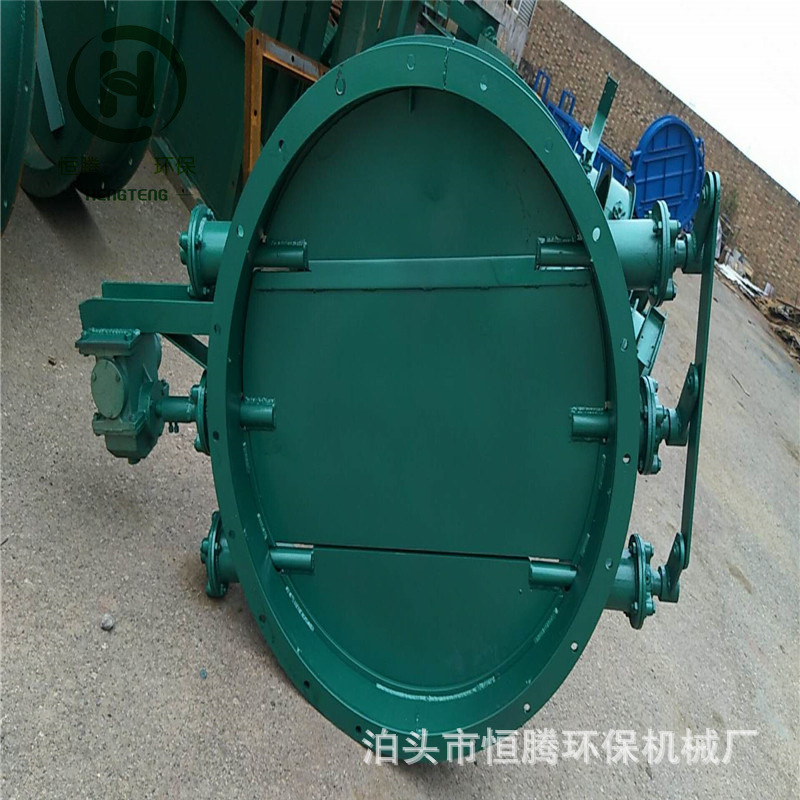 可调型手动通风蝶阀气动手动冷风阀碳钢焊接风门风机多叶蝶阀厂家