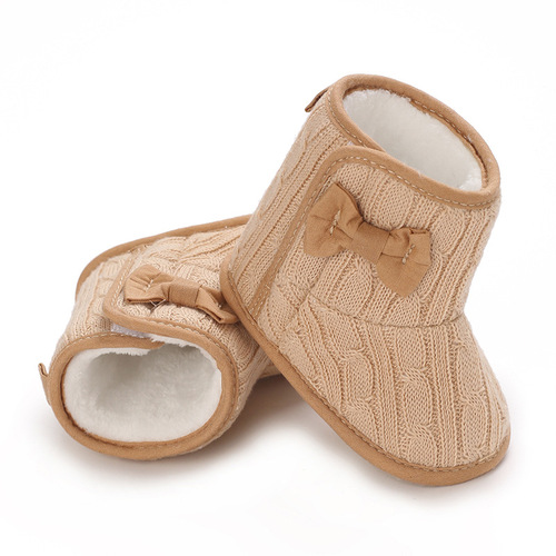 Toddler shoes 0-1 years old Toddler shoes Winter girls 'shoes Soft sole Warm snow boots Baby shoes 