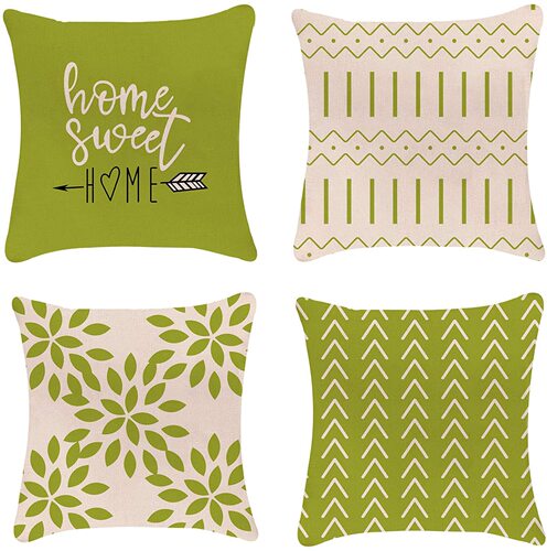 Linen Pillowcases Geometric Style Throw Pillowcases Sofa Cushions Throw Pillows Home Decor Linen Material