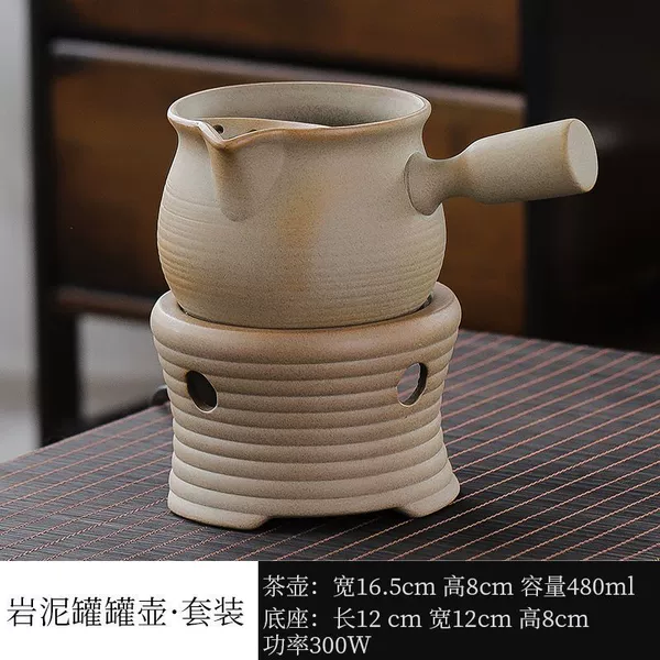 Rock clay pot + stove set base