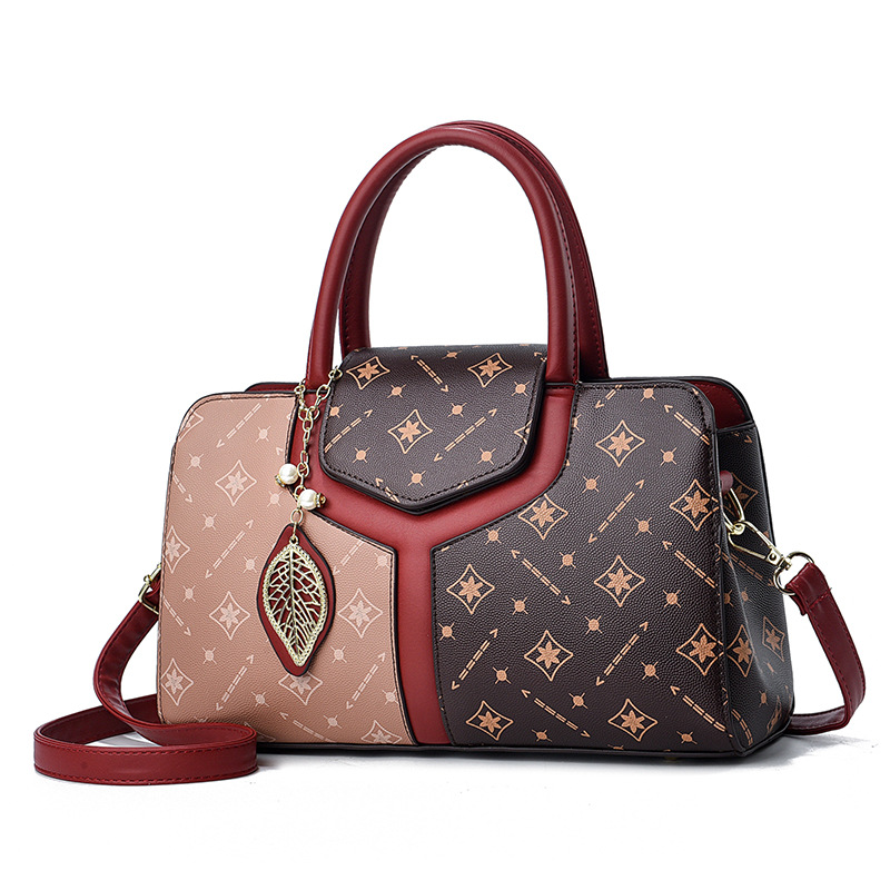 Borsa a mano, nuovo modello sul mercato, borsa classica da donna alla moda per la vita e il lavoro delle mamme di mezza età, borsa a tracolla di grande capacità._voghion.com