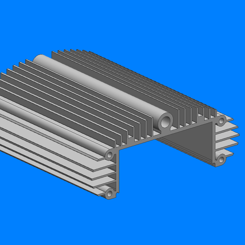 厂价供应各类散热器铝合金 工业散热铝型材 6063照明散热铝合金