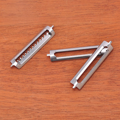 Factory Direct Selling Stainless Steel Melon Scooter Blades Double-Sided Blades with Teeth Electrolytic Peeling Blades