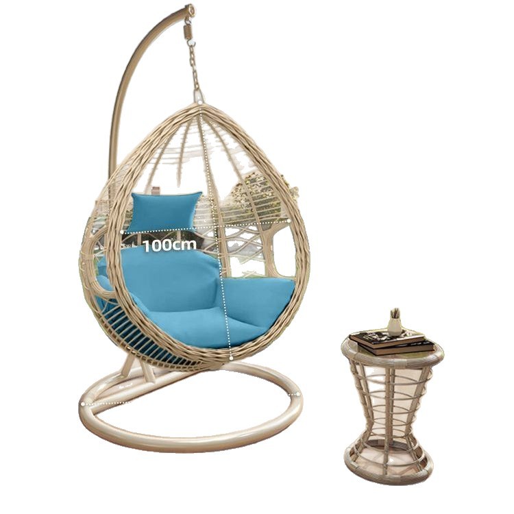 Cesta colgante columpios al aire libre patio silla colgante doble balcón doméstico red Bird 's Nest hamaca silla oscilante de Ratán