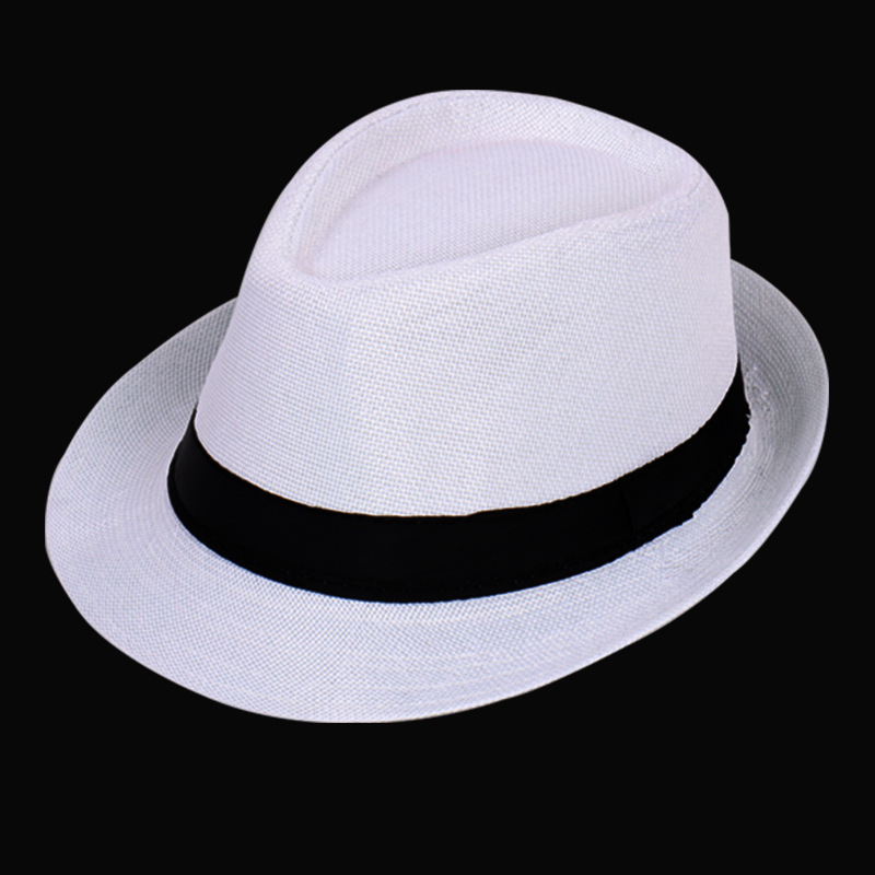 Vintage Panama Sun Hat For Men, Stylish Seaside Straw Fedora_voghion.com