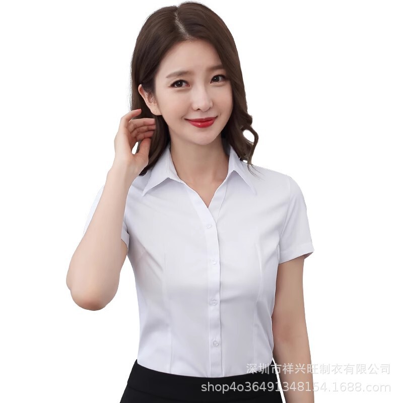 Source Manufacturer Long and Short Sleeve White Cotton Shirts, Formal Wear for Men and Women, Professional Attire Wholesale, Non-Iron Workwear, Breathable