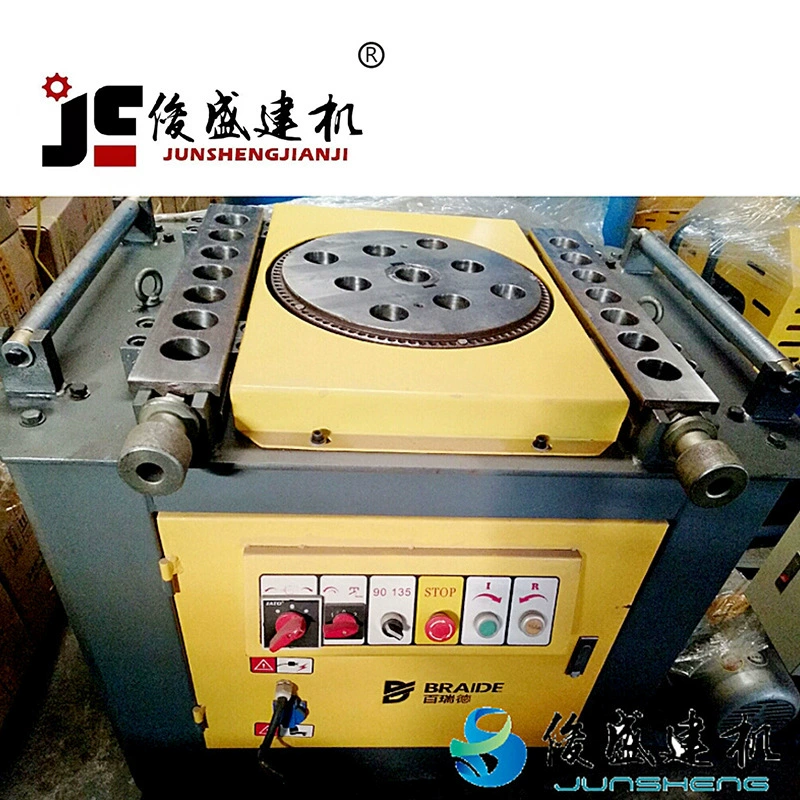 Фабрика источника строительной машины Гуанчжоу Junsheng поставляет гибочную машину 40/50 стального прутка с полными спецификациями и качеством до стандарта