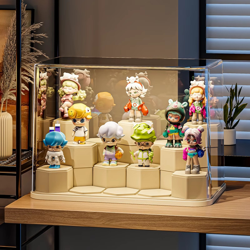 ブラインドボックス手作り収納ボックスアクリル特大容量バブルマット展示ボックスレゴブロック防塵展示キャビネット|undefined