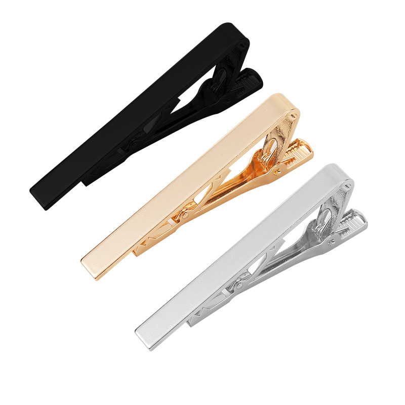 new glossy tie clip copper tie clip men's simple twill shirt tie clip_voghion.com