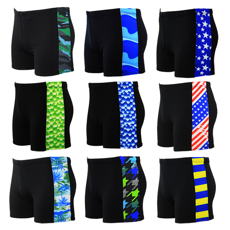 Promotional Swimming Trunks for Men, Quick-Drying, Anti-Embarrassment, One-Size-Fits-All Swimming Trunks, Simple Color Matching, Seaside Beach Vacation, Hot Spring Swimming Trunks