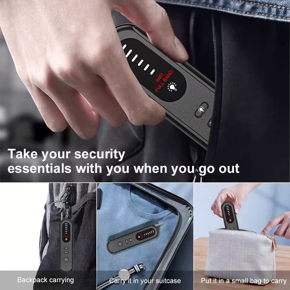 T01探测器红外镜头扫描仪酒店出租屋防偷拍监听防定位检测器