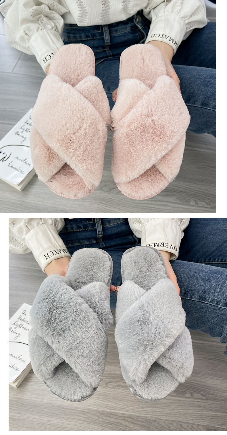 Women's Casual Solid Color Open Toe Cotton Slippers display picture 2