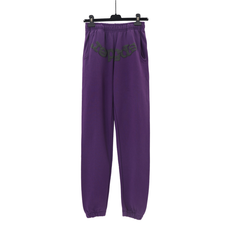 Sp1derヒップホップ歌手Young Thugと同じスタイルのフォームレター555555カップル用パーカーPinkスウェットシャツ|undefined