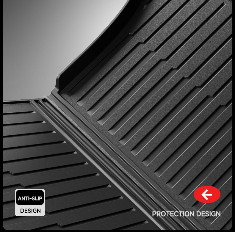 Suitable for Tesla's New Model Y3 Integrated Trunk Mat, Front and Rear Compartment Integrated Mat, Tpe Interior Protection