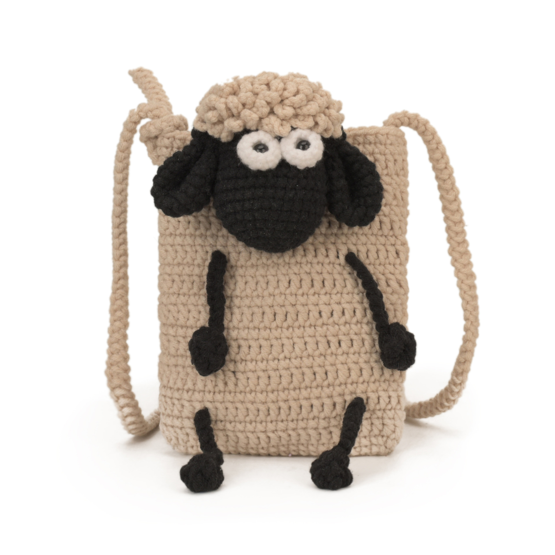 Muñecas lindas de cordero, bolsas de hombro para niños y niñas, bolsas de gancho de lana hechas a mano, 2026 nuevas bolsas de cambio para niños
