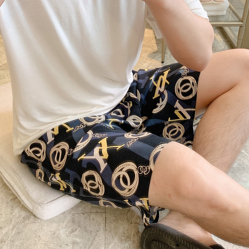 남자 반바지-다크 블루 VV 서클