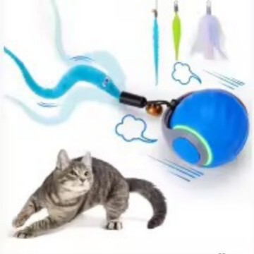 宠有引力猫咪玩具自嗨解闷智能逗猫球自动逗猫棒消耗体力突突球具|undefined