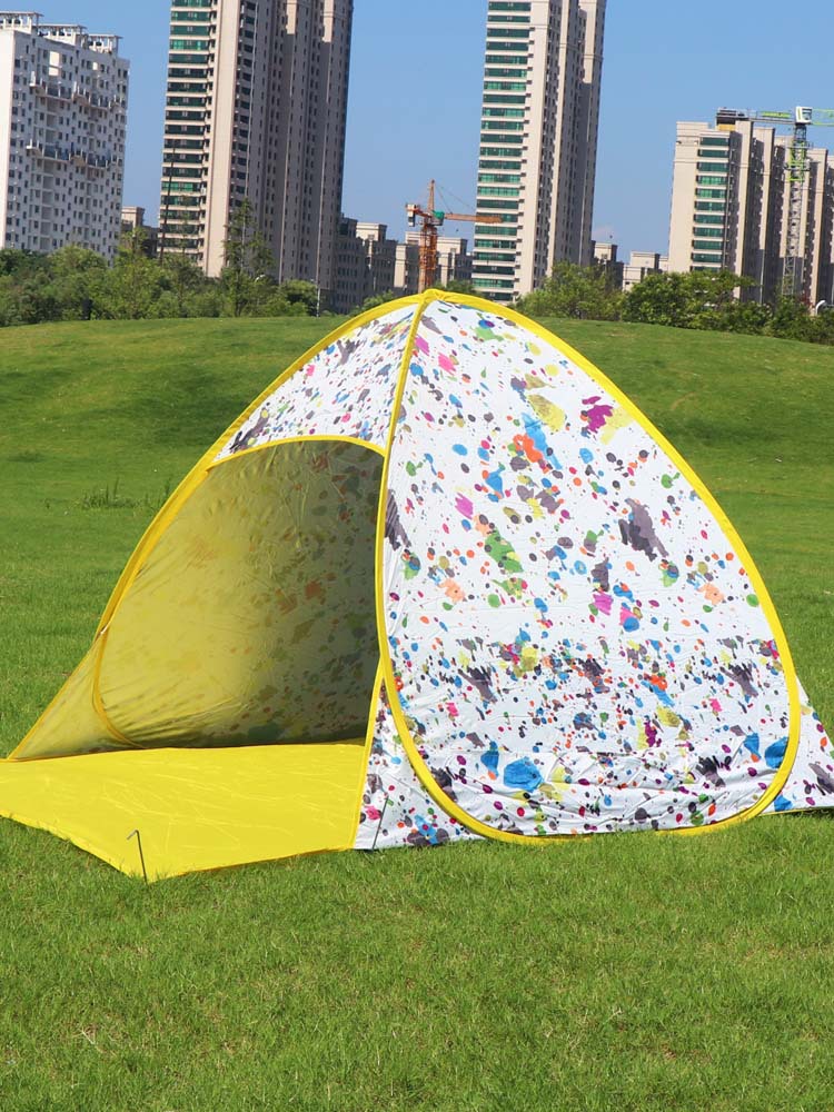 Beach tent in stock supply cross-border Amazon full automatic 2 seconds open outdoor sunshade tent manufacturers