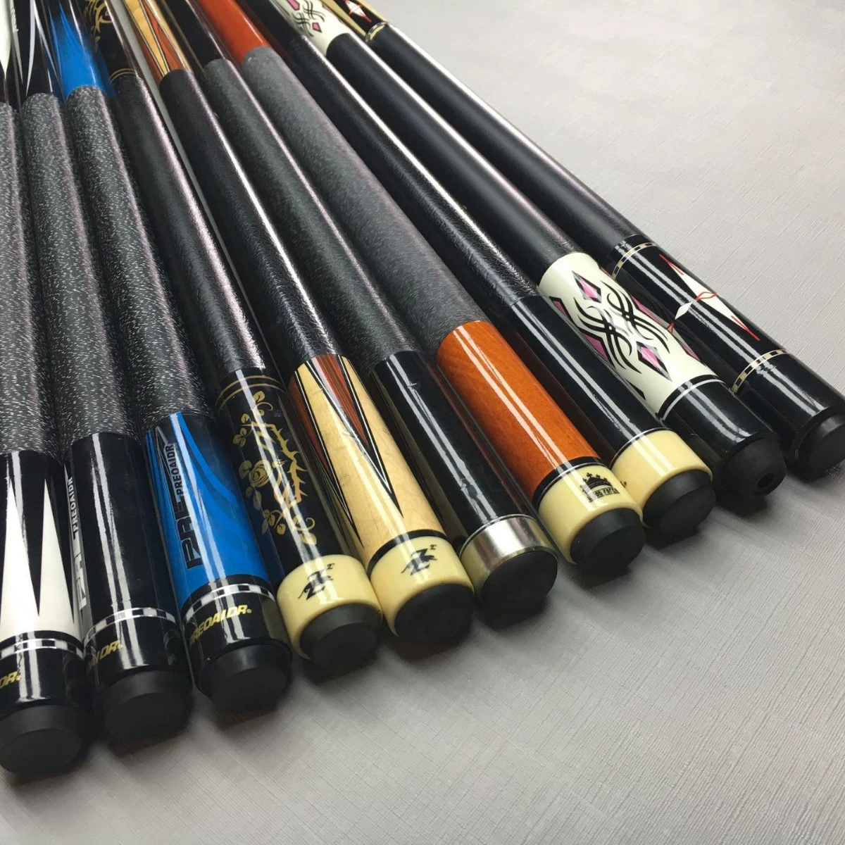 Девять клюшек, большая голова, маленькая голова, черная голова, 8 бильярдных американских клюшек