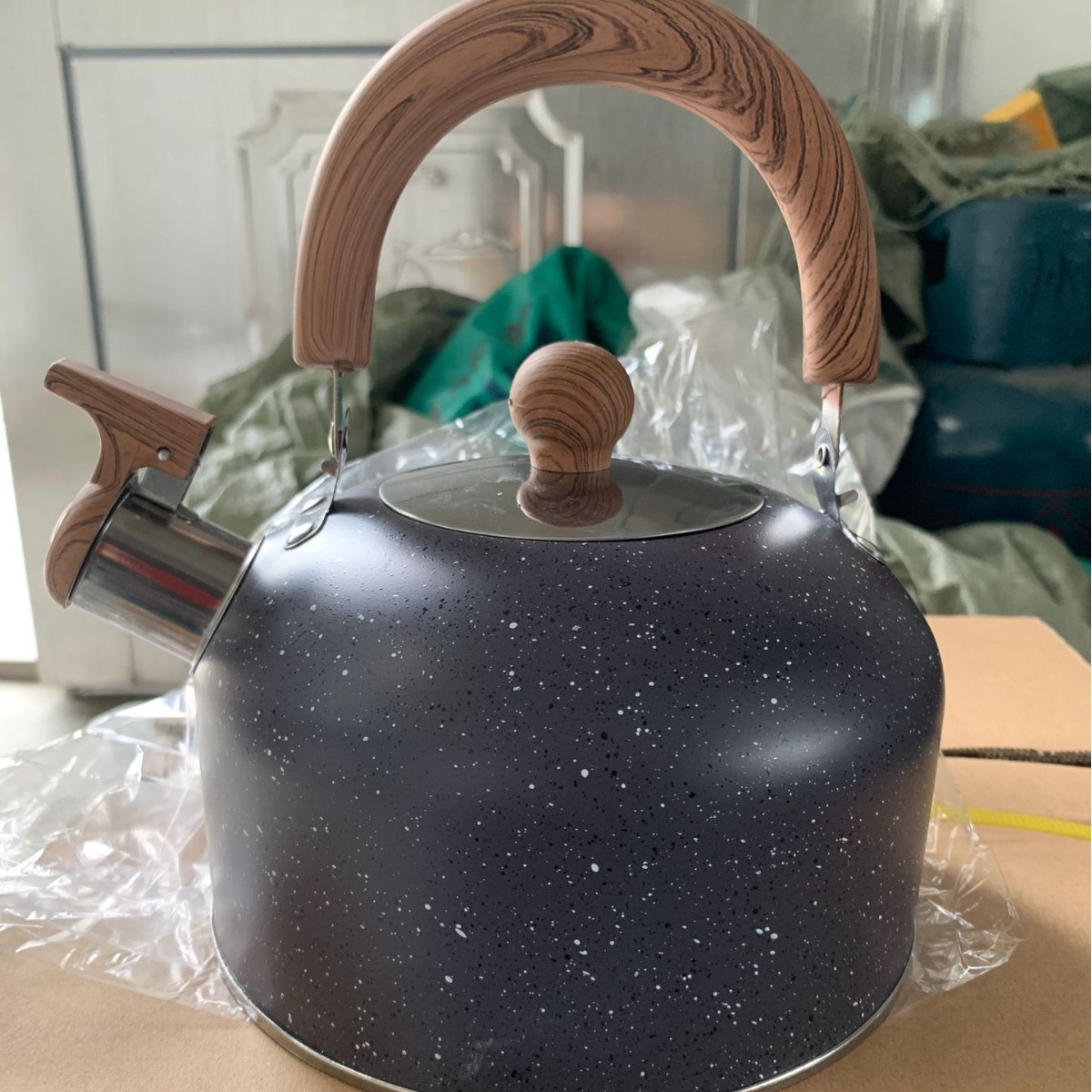 3L 물체 설치 약 2L 물 인쇄 나뭇결 손잡이