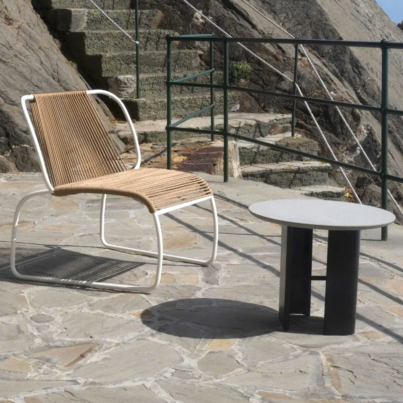 Al Aire Libre mesa y silla patio balcón jardín Villa ocio teca ratán silla combinación al aire libre Hotel ratán muebles