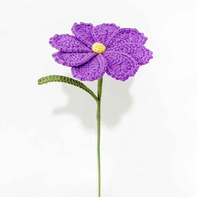 クロスボーダーの手編みの完成品の小さい花束は花の毛糸のメリヤスの花束を模倣します。|undefined