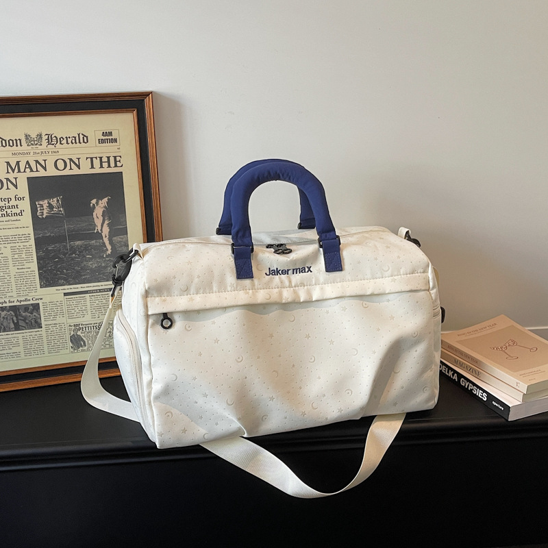 Bolsa de viaje de gran capacidad de viaje de corta distancia, bolsa de equipaje de mano de moda de mujer, bolsa de ejercicio deportiva ligera, bolsa de almacenamiento en espera de producción image 9