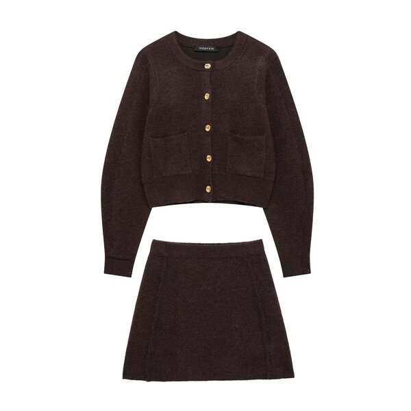 Knitted elastic small jacket