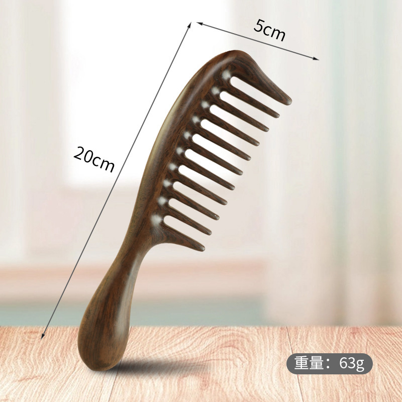 黒檀櫛ギフトボックスセット、女性専用高級白檀櫛、母へのギフト、木製櫛、ヘアスムージングヘアコームギフト|undefined
