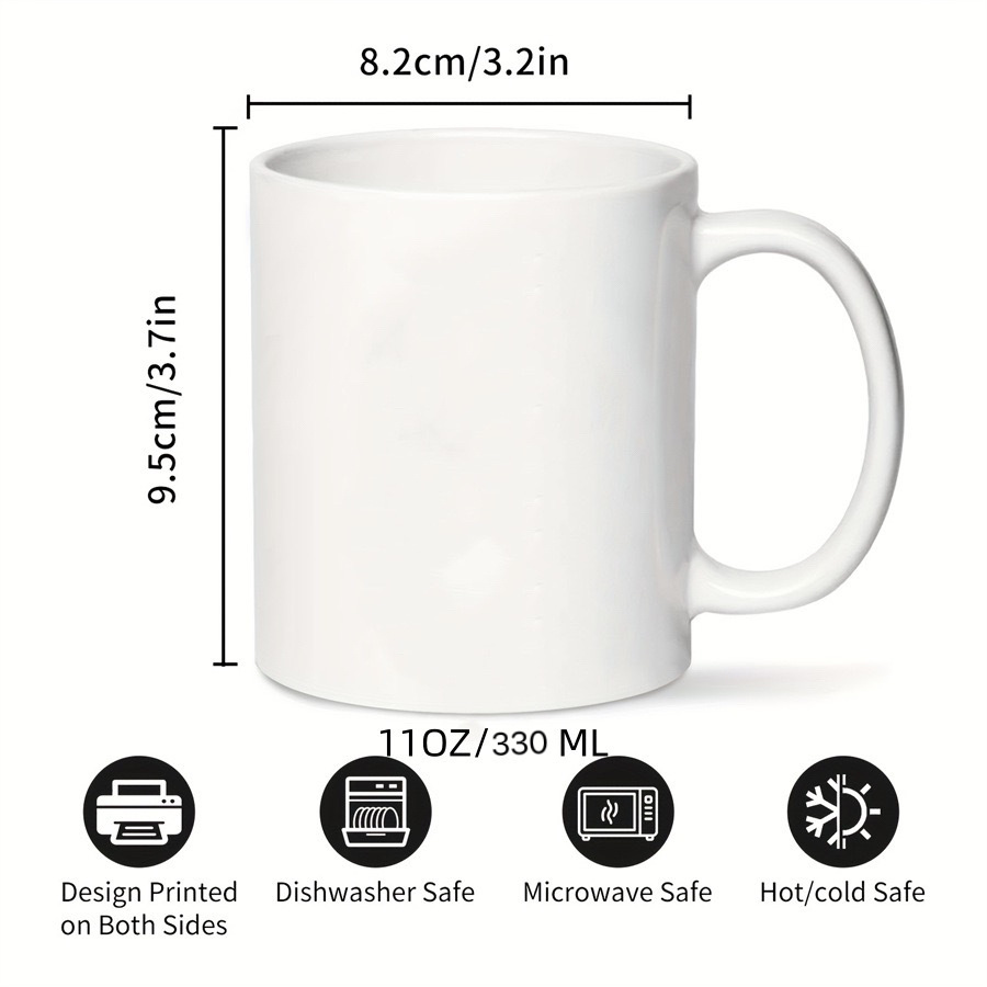 Taza blanca de 11 oz (lote mínimo de 100 piezas)