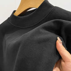 両面徳絨毛半高襟男性長袖tシャツ保温底シャツ男秋冬とベルベットの厚い下着の潮