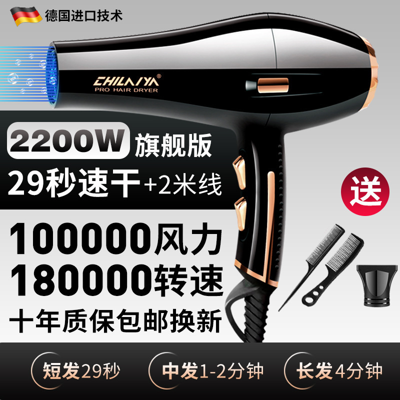 德国电吹风机家用大功率发廊理发店负离子护发速干风筒|undefined