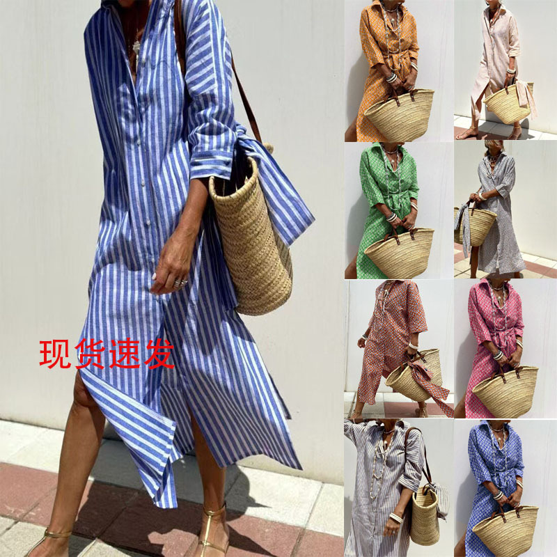 (Cross-border trading), cardigan, shirt, dress, European style