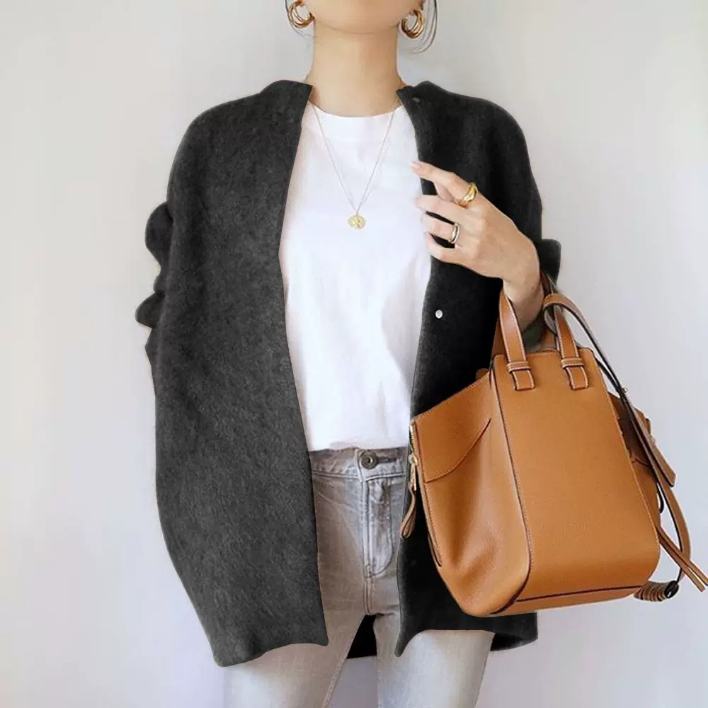 6色现货 新款日系秋冬女装长袖大码针织开衫毛衣女外穿外套轻暖