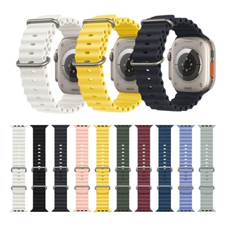 跨境外贸 爆款 苹果海洋单色硅胶表带款 适用apple watch手表表带