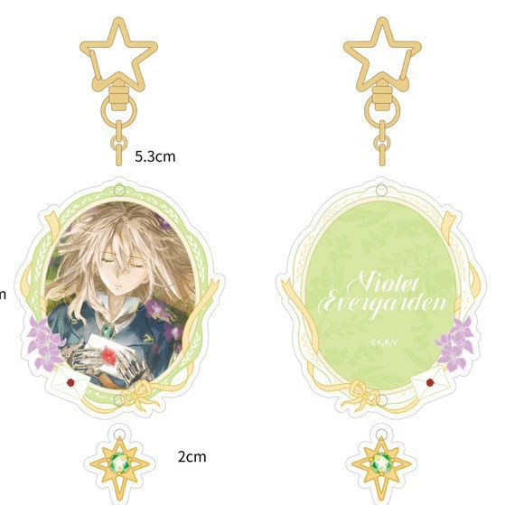 [Flash] Галактика Анимация Violet Evergarden сломанный цветок серия лазерный билет карточка-подборная коробка подвеска