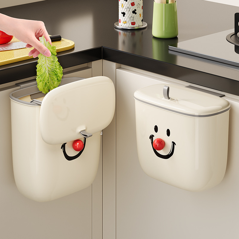 Xingyou Trash Bin Household Kitchen Special Non-bending Wall-mounted Large with Lid Toilet Toilet Toilet Trash Bin